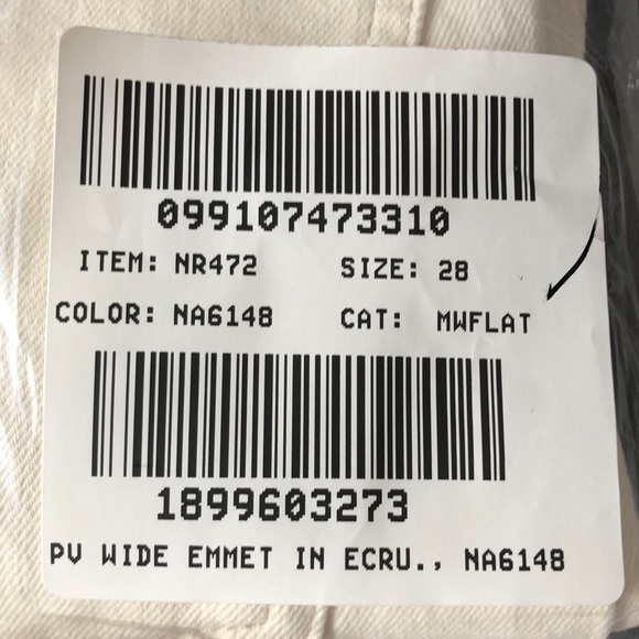 Madewell The Emmett Wide Leg Jean Welt Pocket Edition NWT 28 - Picture 9 of 10